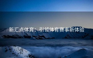新汇点体育：引领体育赛事新体验