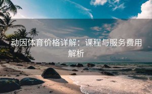 动因体育价格详解：课程与服务费用解析