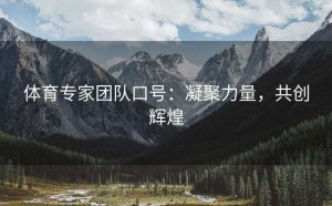 体育专家团队口号：凝聚力量，共创辉煌