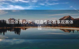 有瓜体育APP：打造专业赛事观赛体验