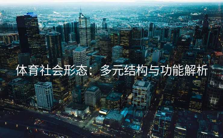 体育社会形态：多元结构与功能解析