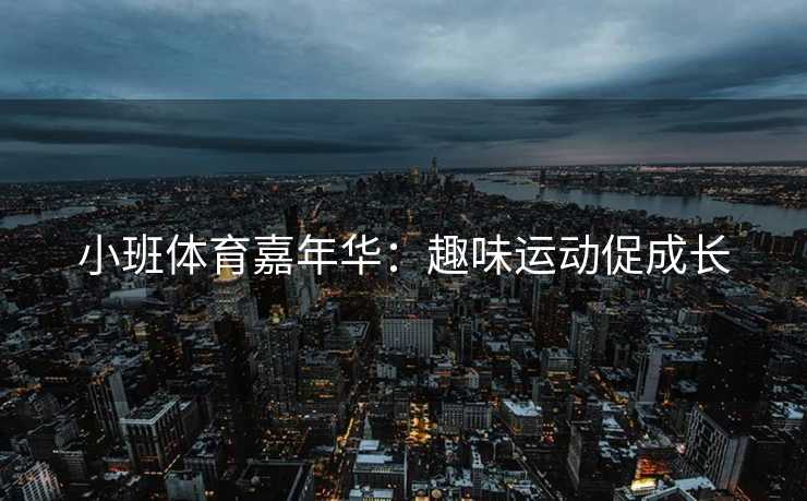 小班体育嘉年华：趣味运动促成长