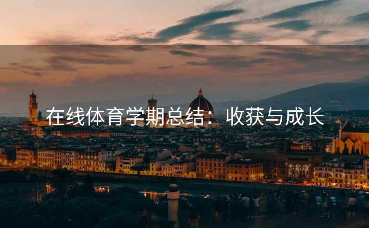 在线体育学期总结：收获与成长