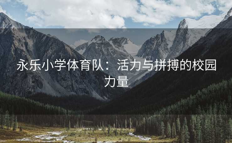 永乐小学体育队：活力与拼搏的校园力量
