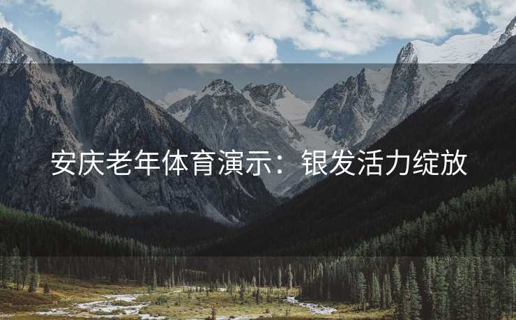 安庆老年体育演示：银发活力绽放