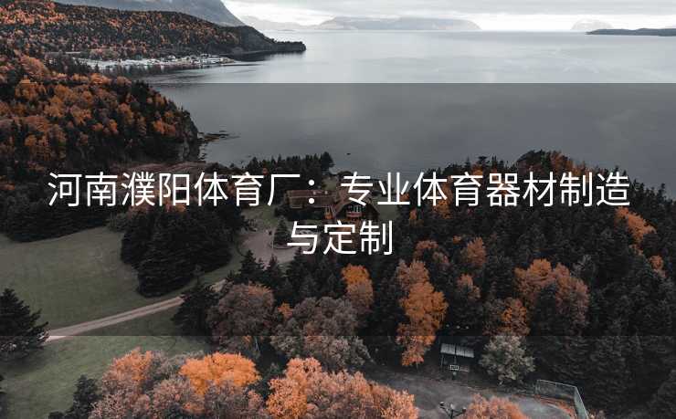 河南濮阳体育厂：专业体育器材制造与定制