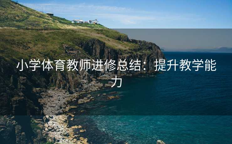 小学体育教师进修总结：提升教学能力
