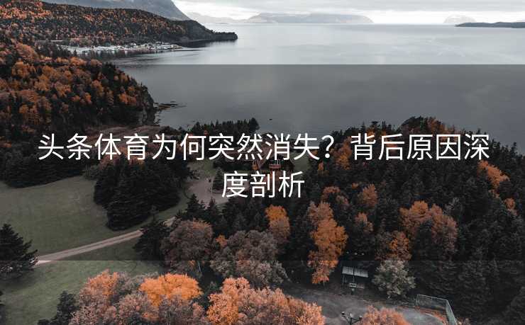 头条体育为何突然消失？背后原因深度剖析