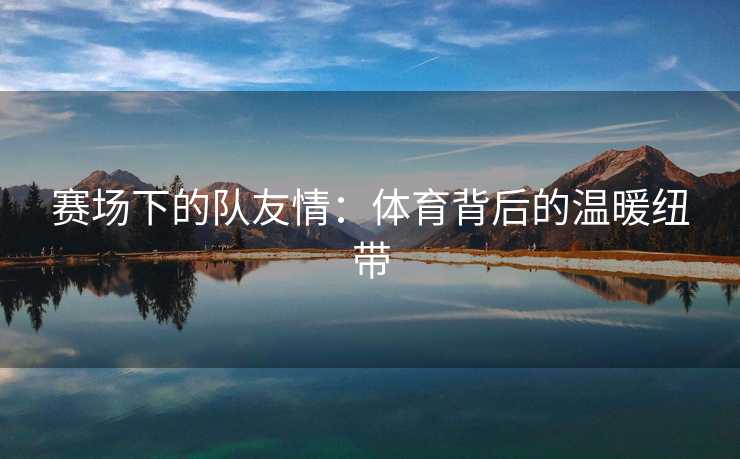赛场下的队友情：体育背后的温暖纽带