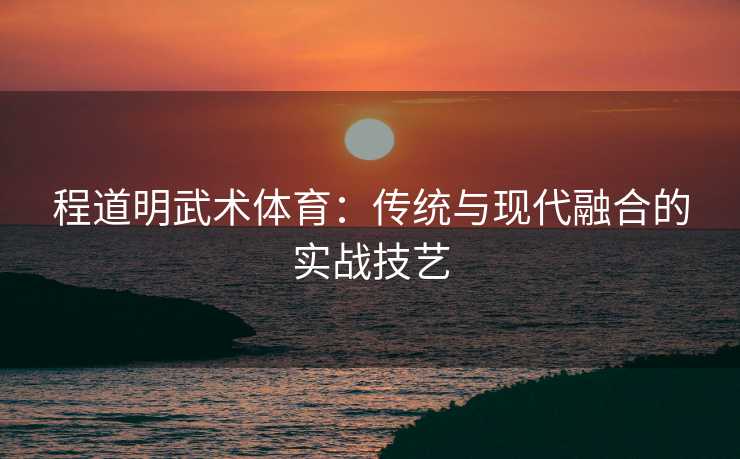 程道明武术体育：传统与现代融合的实战技艺