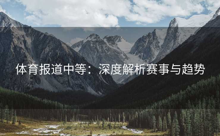 体育报道中等：深度解析赛事与趋势