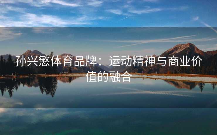 孙兴慜体育品牌：运动精神与商业价值的融合
