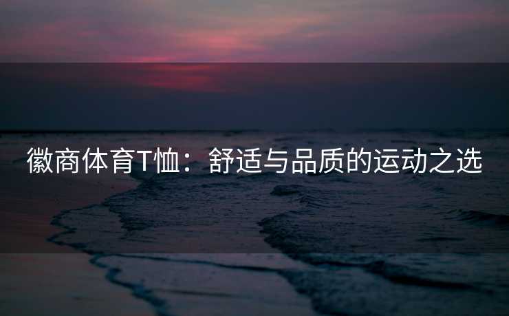 徽商体育T恤：舒适与品质的运动之选