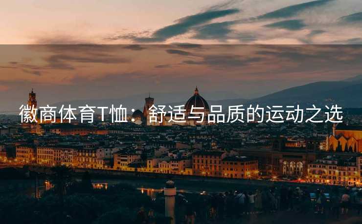 徽商体育T恤：舒适与品质的运动之选