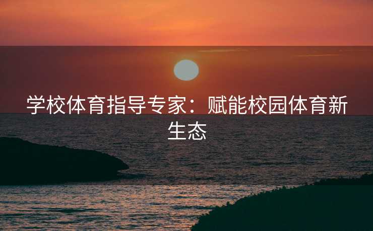 学校体育指导专家：赋能校园体育新生态