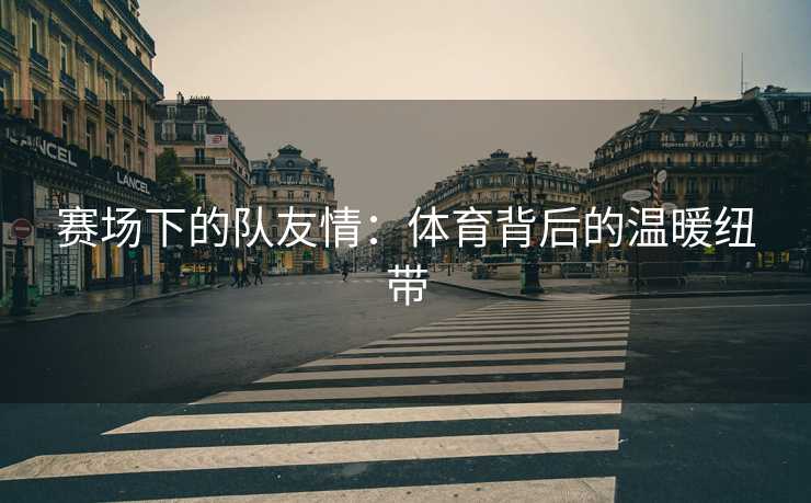 赛场下的队友情：体育背后的温暖纽带