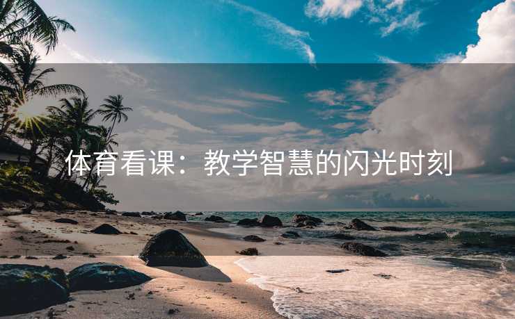 体育看课：教学智慧的闪光时刻