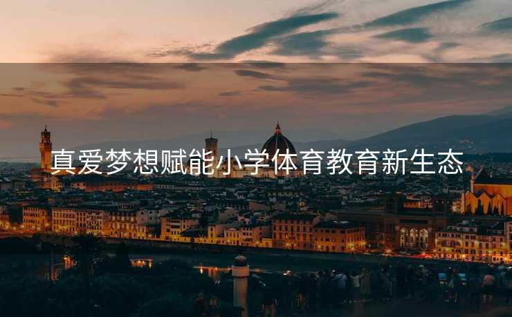 真爱梦想赋能小学体育教育新生态