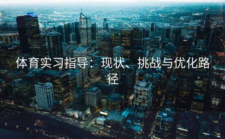 体育实习指导：现状、挑战与优化路径