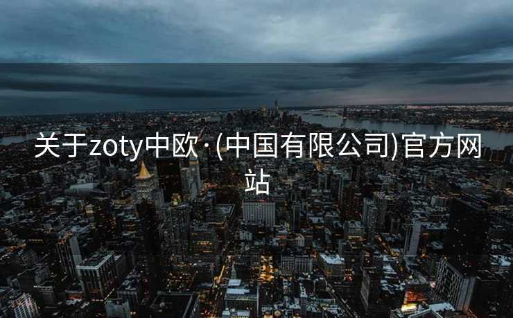 关于zoty中欧·(中国有限公司)官方网站