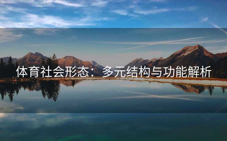 体育社会形态:多元结构与功能解析 体育社会形态:多元结构与功能解析