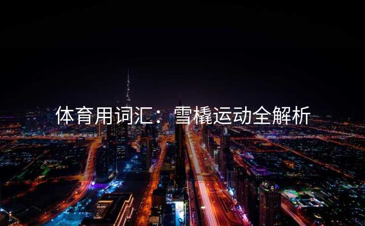 体育用词汇:雪橇运动全解析 体育用词汇:雪橇运动全解析